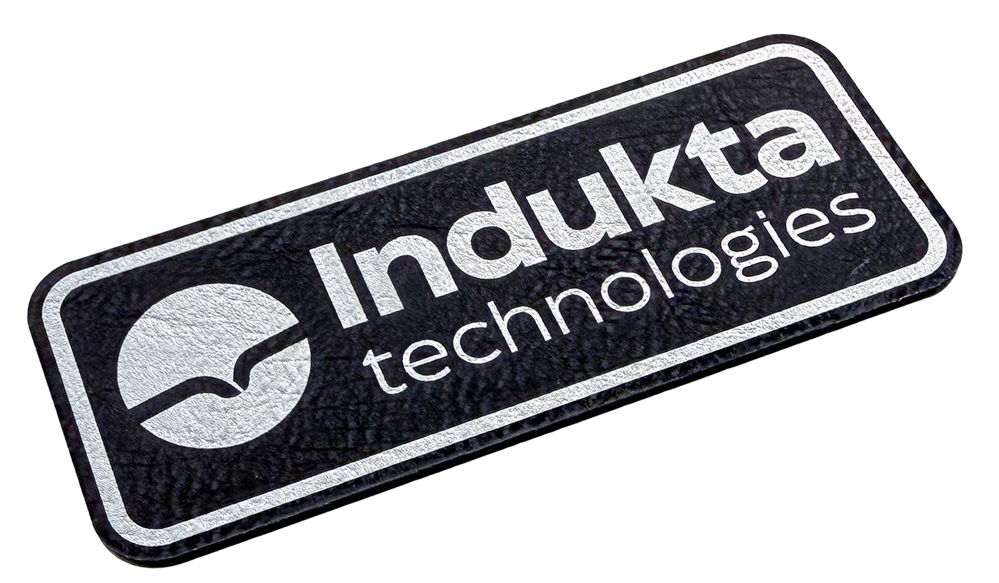 Black / Silver leatherette 600x300mm