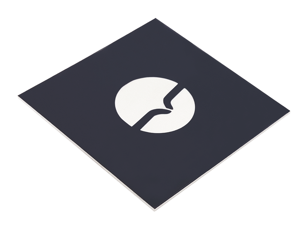 Gravyrplast Grå/Vit 1200x600x1,6 mm