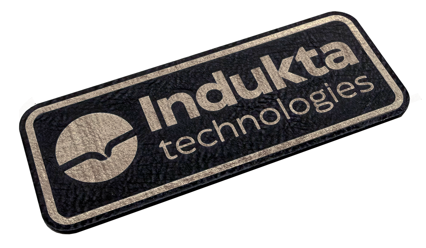 Black / Gold leatherette 600x300mm