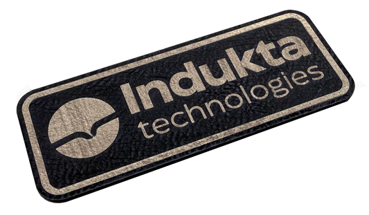 Black / Gold leatherette 600x300mm