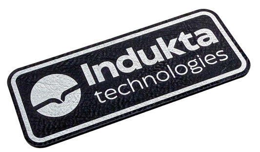 Black / Silver leatherette 600x300mm